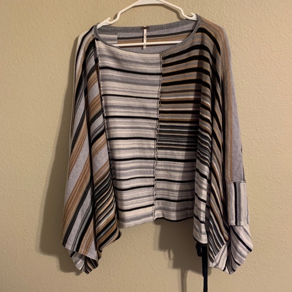 Free People Sweaters - Free People 👑 striped poncho